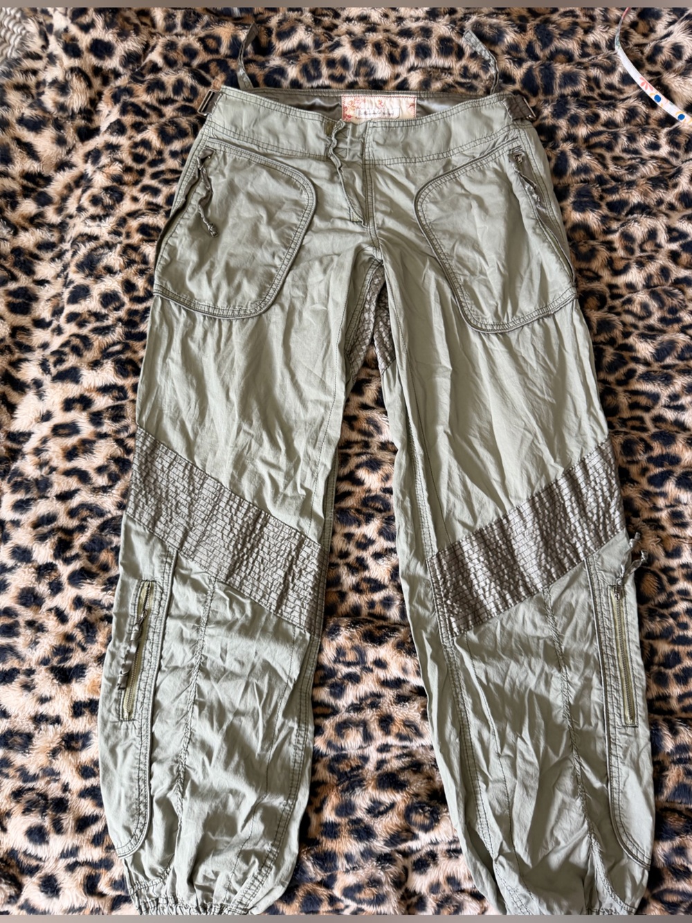 vintage Abercrombie & Fitch Olive Utility Cargo Pants women’s 8